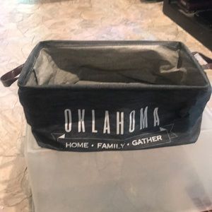 Oklahoma Cloth Basket with Handles